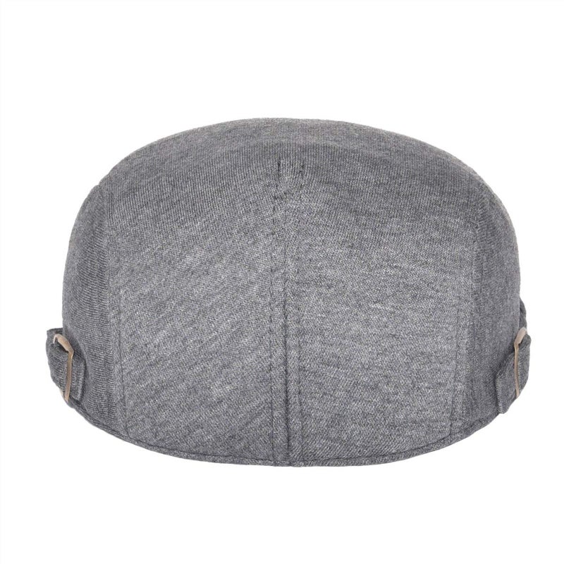 VOBOOM Men Newsboy Cap Cotton Flat Ivy Gatsby Driving Hat (Dark Grey) - Image 4